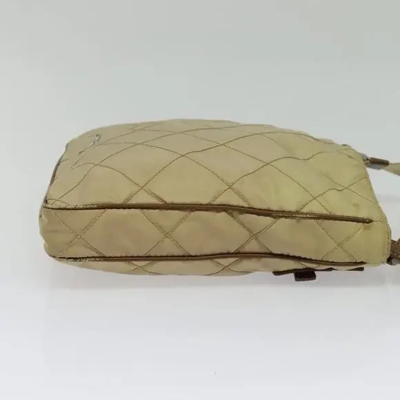 PRADA Shoulder Bag Nylon Beige - Picture 5 of 9